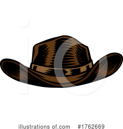 Cowboy Hat Clipart #1762669 by AtStockIllustration