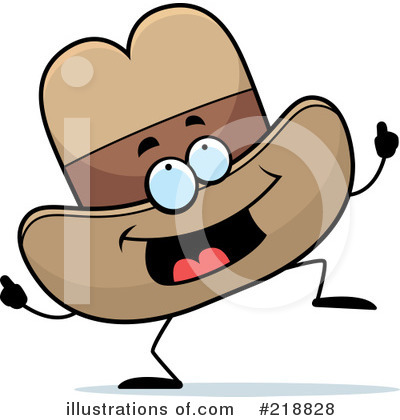 Royalty-Free (RF) Cowboy Hat Clipart Illustration by Cory Thoman - Stock Sample #218828