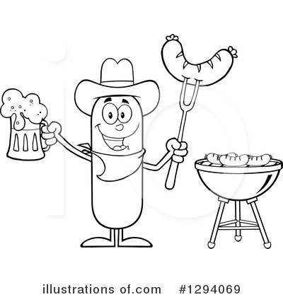 Cowboy Clipart #1294069 by Hit Toon