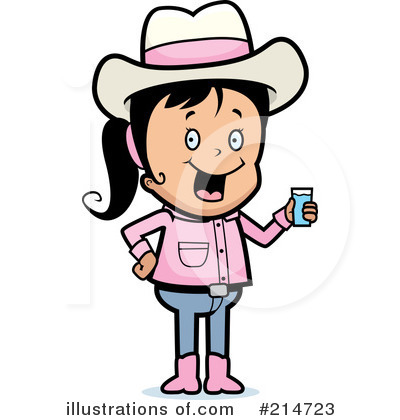 Royalty-Free (RF) Cowgirl Clipart Illustration by Cory Thoman - Stock Sample #214723