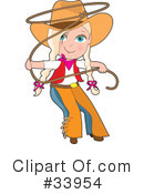Cowgirl Clipart #33954 by Maria Bell