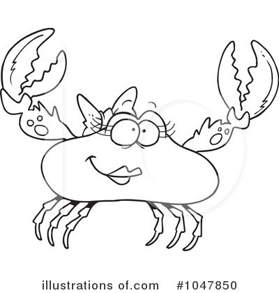 Royalty-Free (RF) Crab Clipart Illustration by toonaday - Stock Sample #1047850