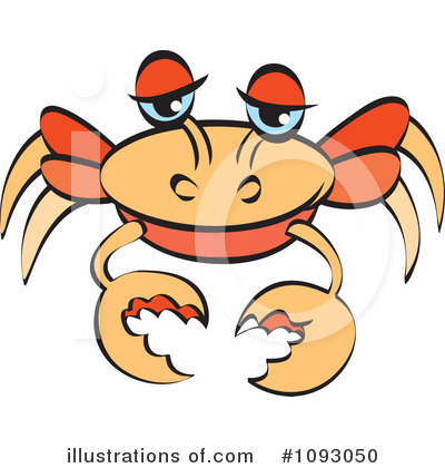 Royalty-Free (RF) Crab Clipart Illustration by Lal Perera - Stock Sample #1093050