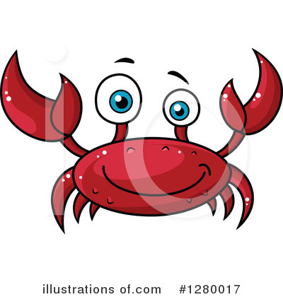 Crab Clipart #1280017 by Vector Tradition SM