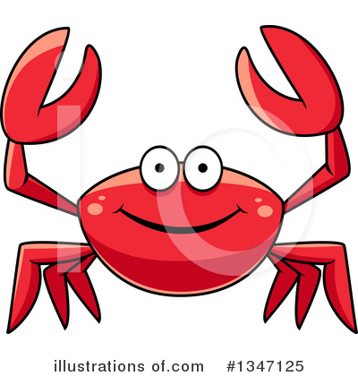 Royalty-Free (RF) Crab Clipart Illustration by Vector Tradition SM - Stock Sample #1347125
