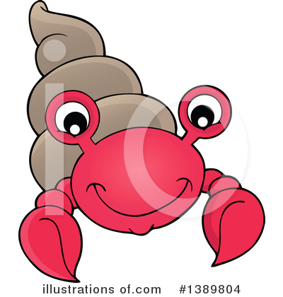 Hermit Crab Clipart #1389804 by visekart