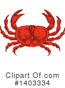 Crab Clipart #1403334 by Vector Tradition SM