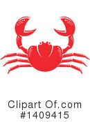 Crab Clipart #1409415 by Vector Tradition SM