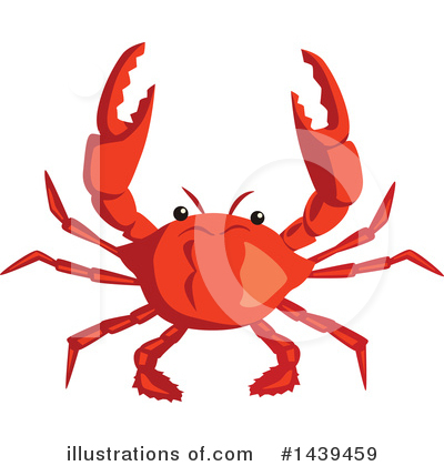 Royalty-Free (RF) Crab Clipart Illustration by Vector Tradition SM - Stock Sample #1439459