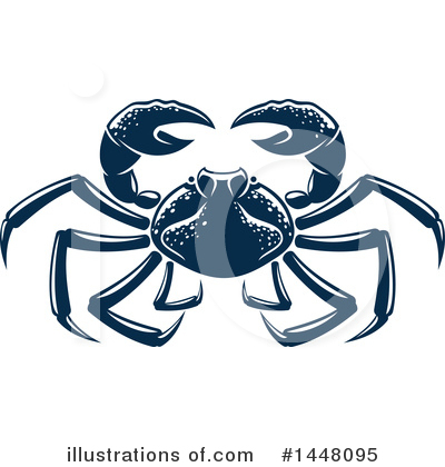 Royalty-Free (RF) Crab Clipart Illustration by Vector Tradition SM - Stock Sample #1448095