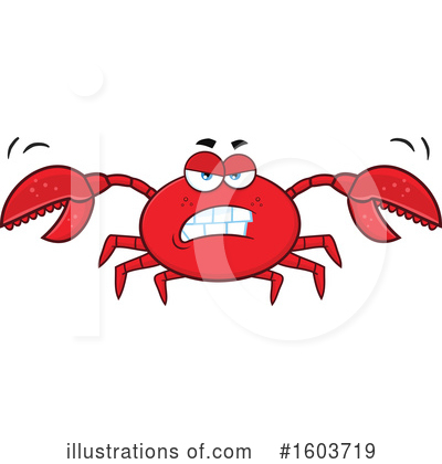 Royalty-Free (RF) Crab Clipart Illustration by Hit Toon - Stock Sample #1603719