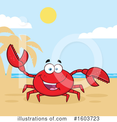 Royalty-Free (RF) Crab Clipart Illustration by Hit Toon - Stock Sample #1603723