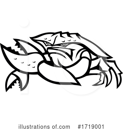 Royalty-Free (RF) Crab Clipart Illustration by patrimonio - Stock Sample #1719001