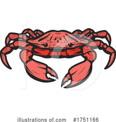 Crab Clipart #1751166 by Vector Tradition SM