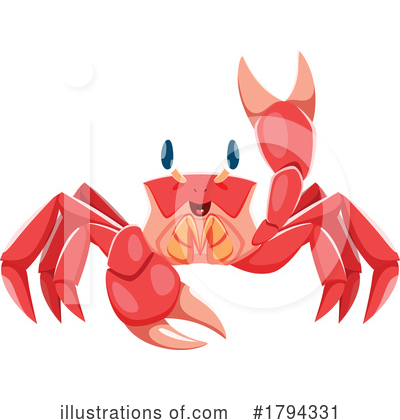 Royalty-Free (RF) Crab Clipart Illustration by Vector Tradition SM - Stock Sample #1794331