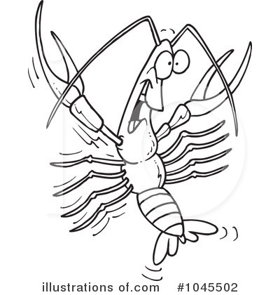 Royalty-Free (RF) Crawdad Clipart Illustration by toonaday - Stock Sample #1045502
