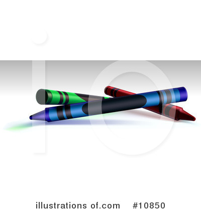 Crayons Clipart #10850 by Leo Blanchette