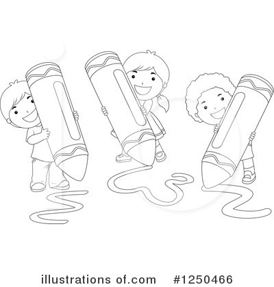 Royalty-Free (RF) Crayons Clipart Illustration by BNP Design Studio - Stock Sample #1250466