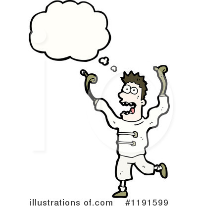 Royalty-Free (RF) Crazy Man Clipart Illustration by lineartestpilot - Stock Sample #1191599
