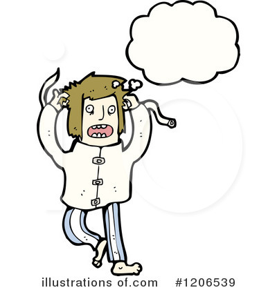 Royalty-Free (RF) Crazy Man Clipart Illustration by lineartestpilot - Stock Sample #1206539