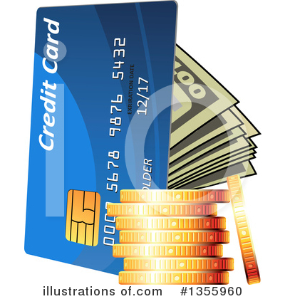 Credit Cards Clipart #1355960 by Vector Tradition SM