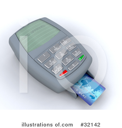 Royalty-Free (RF) Credit Card Clipart Illustration by KJ Pargeter - Stock Sample #32142