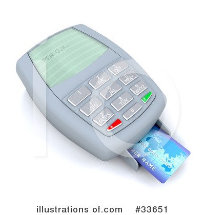 Royalty-Free (RF) Credit Card Clipart Illustration by KJ Pargeter - Stock Sample #33651