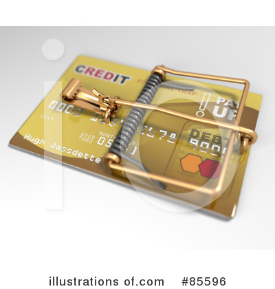 Royalty-Free (RF) Credit Card Clipart Illustration by Leo Blanchette - Stock Sample #85596