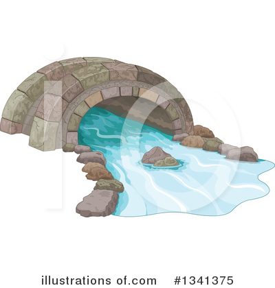 Royalty-Free (RF) Creek Clipart Illustration by Pushkin - Stock Sample #1341375