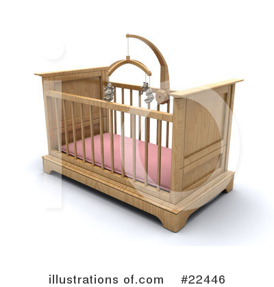 Baby Crib Clipart #22446 by KJ Pargeter