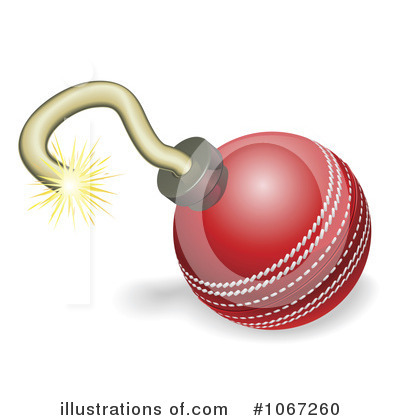 Royalty-Free (RF) Cricket Ball Clipart Illustration by AtStockIllustration - Stock Sample #1067260