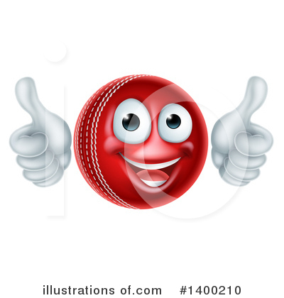 Royalty-Free (RF) Cricket Ball Clipart Illustration by AtStockIllustration - Stock Sample #1400210