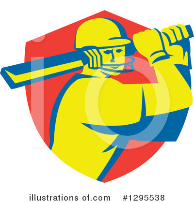 Royalty-Free (RF) Cricket Batsman Clipart Illustration by patrimonio - Stock Sample #1295538