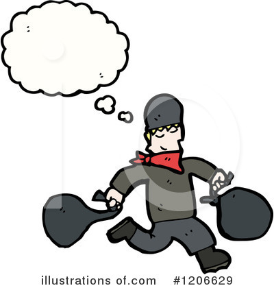 Bank Robber Clipart #1206629 by lineartestpilot