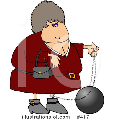 Ball And Chain Clipart #4171 by djart