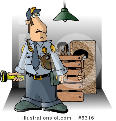Royalty-Free (RF) Criminal Clipart Illustration by djart - Stock Sample #6316