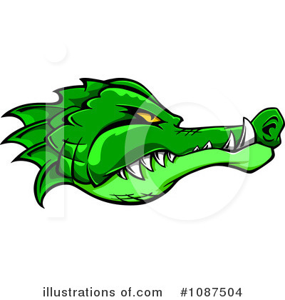 Crocodile Clipart #1087504 by Vector Tradition SM