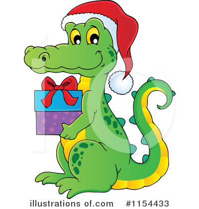 Royalty-Free (RF) Crocodile Clipart Illustration by visekart - Stock Sample #1154433