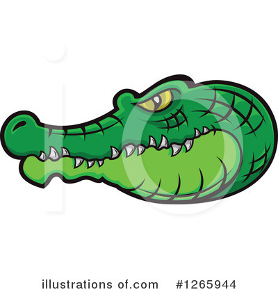 Alligator Clipart #1265944 by Vector Tradition SM