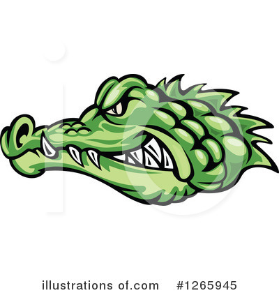 Royalty-Free (RF) Crocodile Clipart Illustration by Vector Tradition SM - Stock Sample #1265945