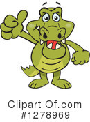 Crocodile Clipart #1278969 by Dennis Holmes Designs