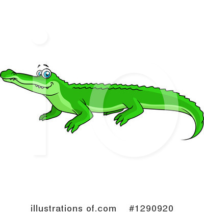 Royalty-Free (RF) Crocodile Clipart Illustration by Vector Tradition SM - Stock Sample #1290920