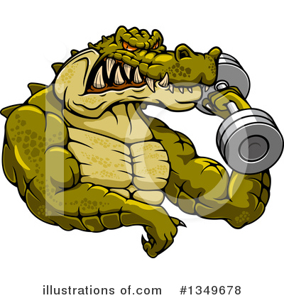 Alligator Clipart #1349678 by Vector Tradition SM