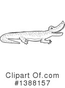 Crocodile Clipart #1388157 by lineartestpilot