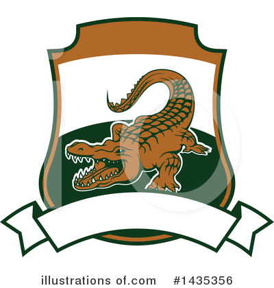 Alligator Clipart #1435356 by Vector Tradition SM