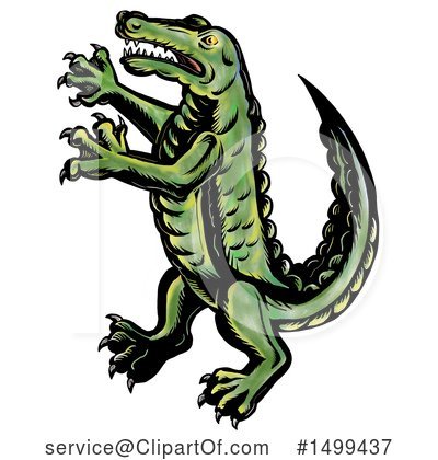 Royalty-Free (RF) Crocodile Clipart Illustration by patrimonio - Stock Sample #1499437