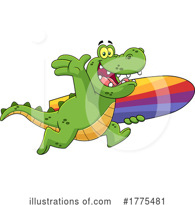 Crocodile Clipart #1775481 by Hit Toon