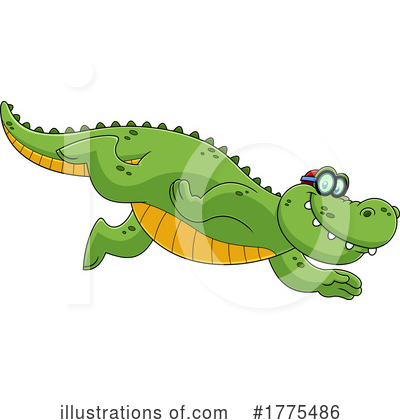 Alligator Clipart #1775486 by Hit Toon