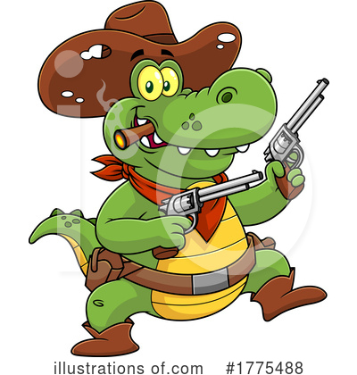 Cowboy Clipart #1775488 by Hit Toon