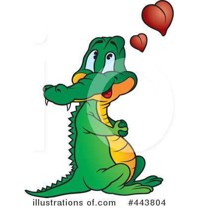Royalty-Free (RF) Crocodile Clipart Illustration by dero - Stock Sample #443804